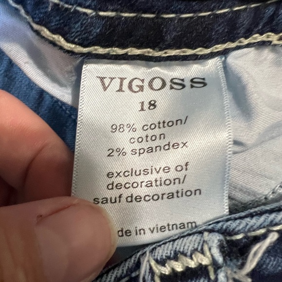 Vigoss Blue Denim Capris - Picture 4 of 5